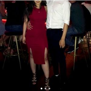 Forever 21 Red Dress with Side Slits